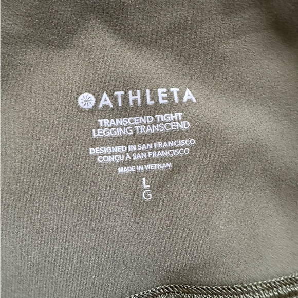 Athleta Transcend Tight L forest green - Picture 2 of 3